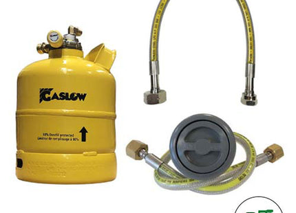 Single Gaslow 2.7kg Cylinder Kit with Exterior Grey Filler