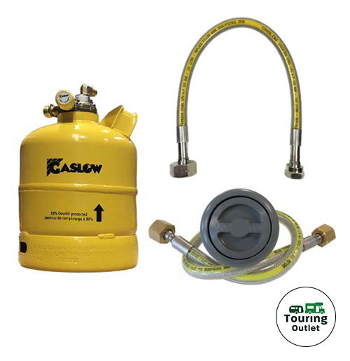 Single Gaslow 2.7kg Cylinder Kit with Exterior Grey Filler