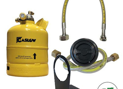 Single Gaslow 2.7kg Cylinder Kit with in Locker Black Filler