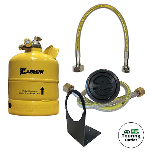 Single Gaslow 2.7kg Cylinder Kit with in Locker Black Filler