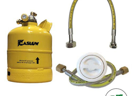 Single Gaslow 2.7kg Cylinder Kit with Exterior White Filler