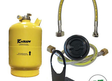 Single Gaslow 6kg Cylinder Kit with in Locker Black Filler