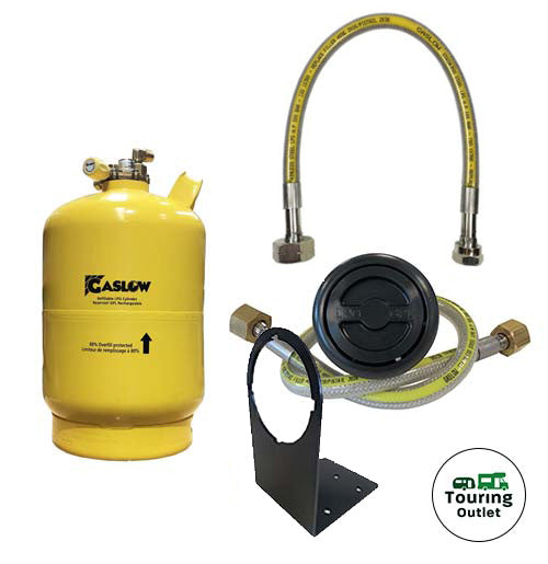 Single Gaslow 6kg Cylinder Kit with in Locker Black Filler