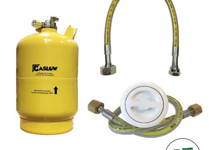 Single Gaslow 6kg Cylinder Kit with Exterior White Filler